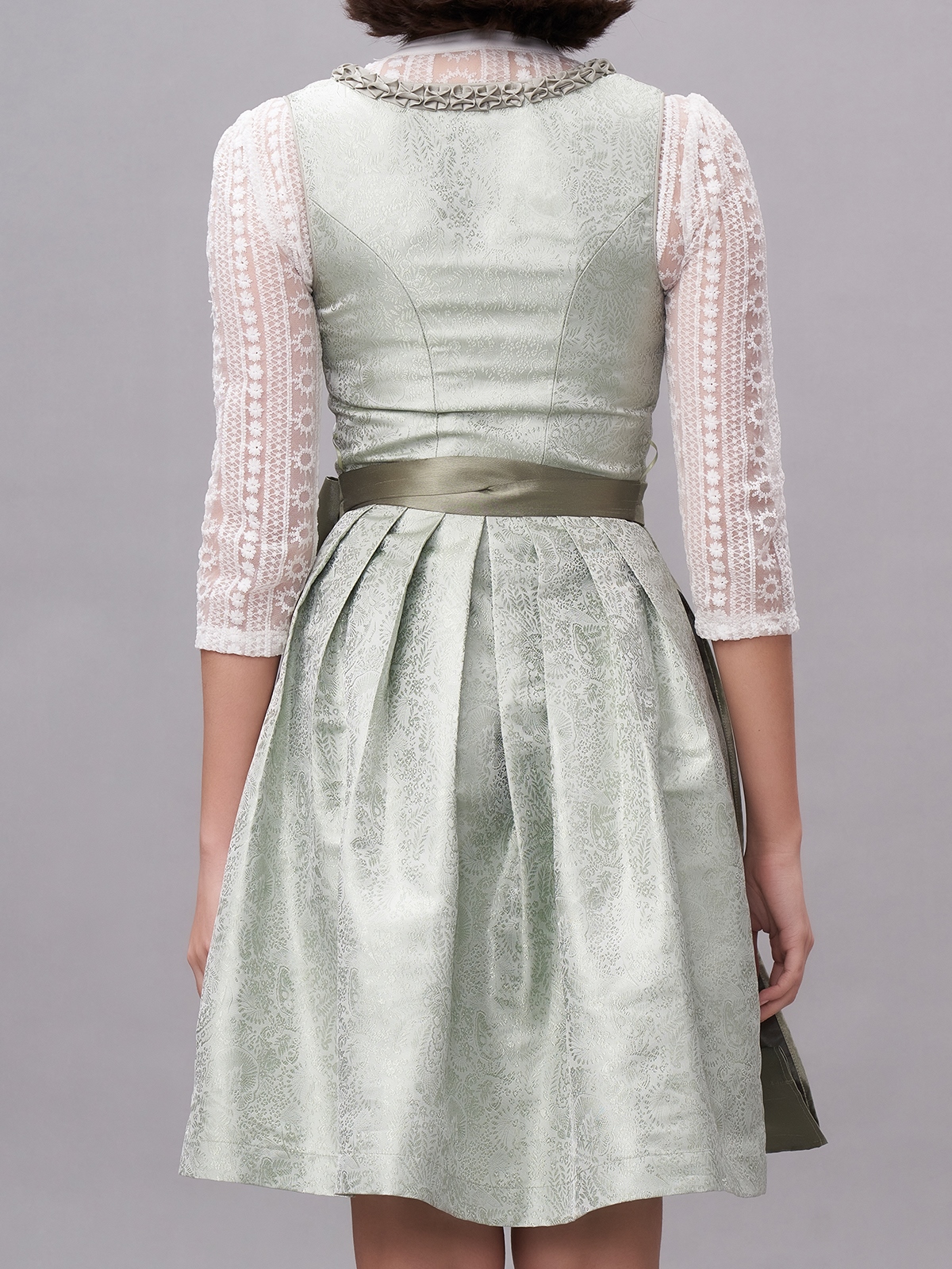 Modernes Dirndl in Grau-Blau