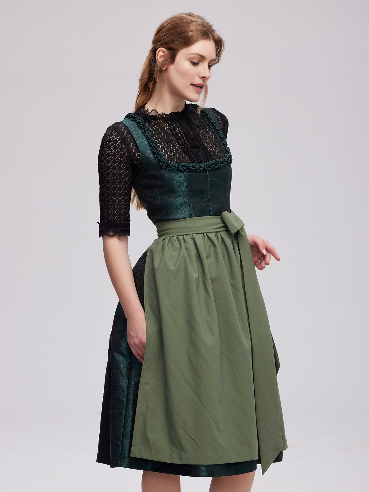 Modernes grünes Dirndl von Jeinn